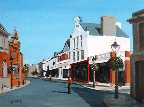 Castle Street Dalkey Painting By Tony Gunning Fine Art America