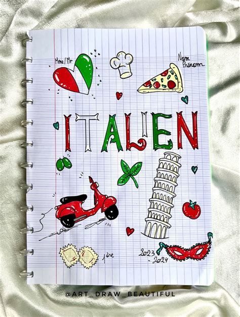 Page De Garde Italien Id Es Sketchbook Fond D Cran Color Pages De