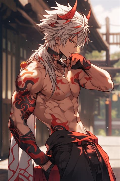 Pin By Silver Bloom On Nijijourney Male Cute Anime Guys Anime Demon