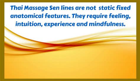 Thai Massage And Traditional Sen Line Therapy