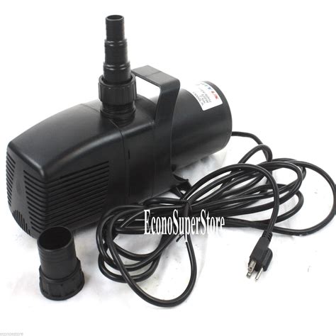 Fountain Fish Pond Water Fall Sumbersible Water Pump 3434 GPH 1/2HP UL ...