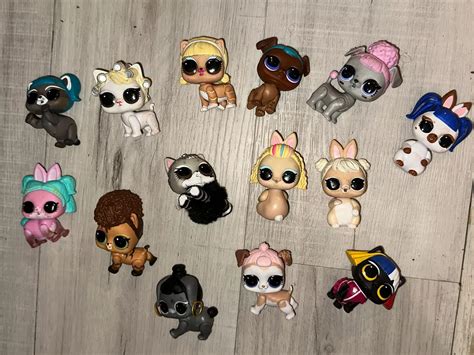 LOL SURPRISE Dolls Pets Lot of 14 Mini Pets Pretend Play, Lol Pets