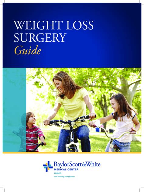 Fillable Online Weight Loss Surgery Guide Baylor Scott White Medical