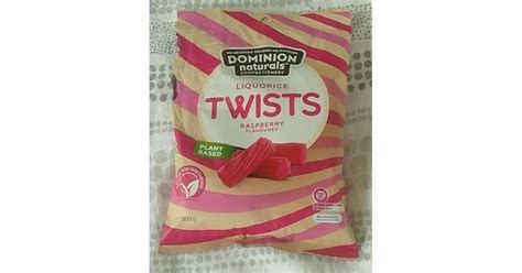 Dominion Naturals Confectionary Liquorice Twists Raspberry Reviews