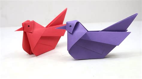 How To Make Cute Paper Bird Origami Mandarin Bird Tutorial YouTube