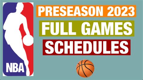 Nba Preseason Games Schedule 2023 Nba 2023 2024 Schedule Nba Games