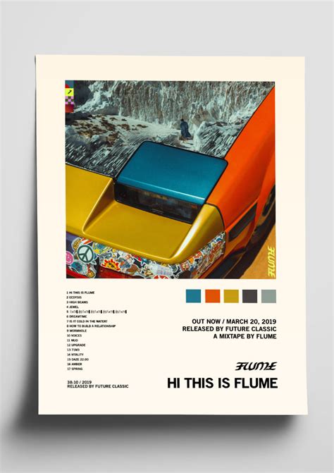 Flume Hi This Is Flume Album Art Tracklist Poster The Indie Planet