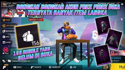 BONGKAR BONGKAR AKUN FREE FIRE DIKAAA TERNYATA BANYAK JUGA ITEM LANGKA