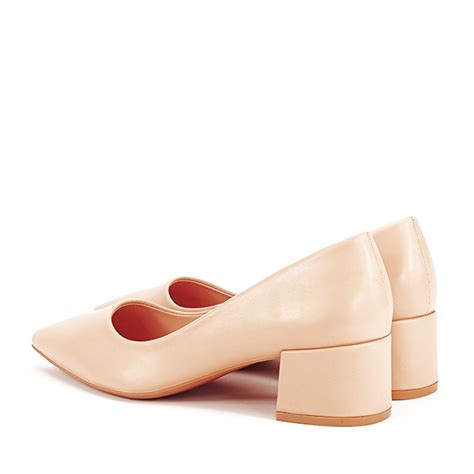 Pantofi Nude Cu Toc Mic Elena