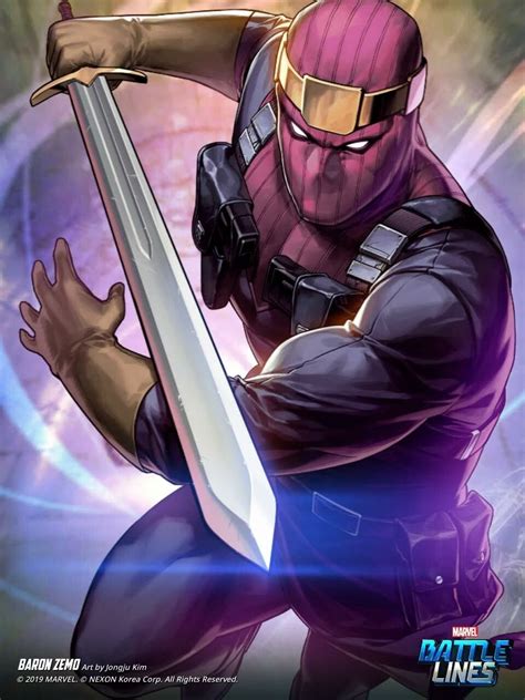 Artstation Marvel Battle Lines Artwork Baron Helmut Zemo Haje 714