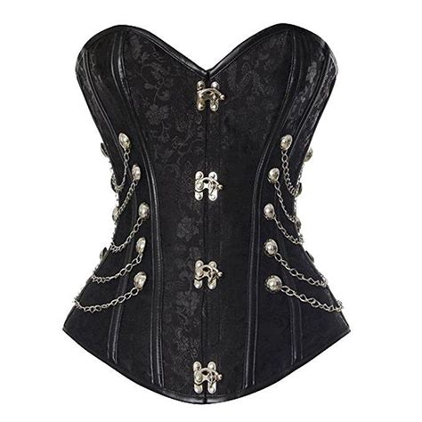 Corsets Gothic Locking Closure Steam Punk Style Waist Shapewear Overbu