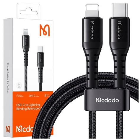 MCDODO KRÓTKI KABEL USB C LIGHTNING SZYBKIE ŁADOWANIE DO IPHONE 13 14