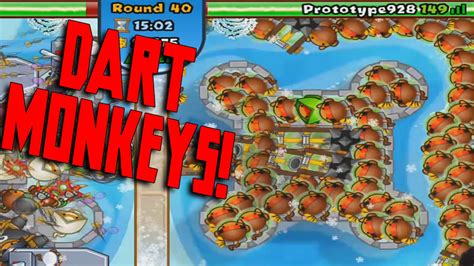 DART MONKEYS ONLY BTD Battles Late Game Attempt HD YouTube