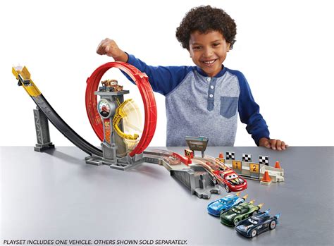 Disney Pixar Cars Xrs Rocket Racing Super Loop Toy Race And Stunt Set