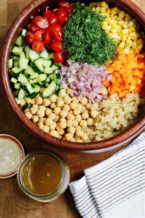 Quinoa Salad With Chickpeas The Cheeky Chickpea