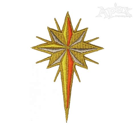 Christmas Cross Star Embroidery Design Machine Embroidery Designs