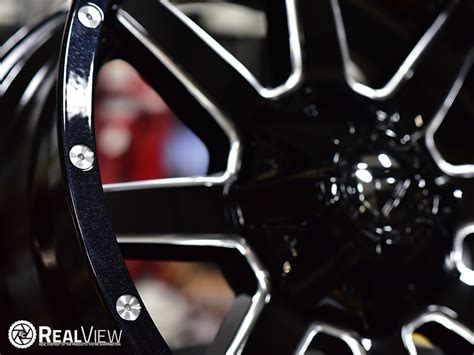 Realview Of Fuel Offroad Maverick D610 Gloss Black W Milled Spokes 20x10 12 D61020002650