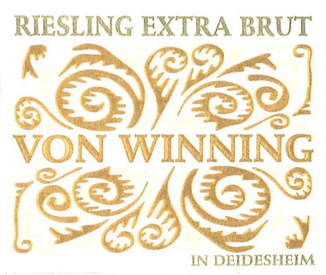 Von Winning Riesling Sekt Extra Brut Ml Hill Side Vineyards