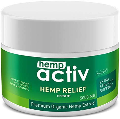 Hempactiv Hemp Pain Relief Cream Hemp Msm Arnica Menthol Relieve Muscle Joint