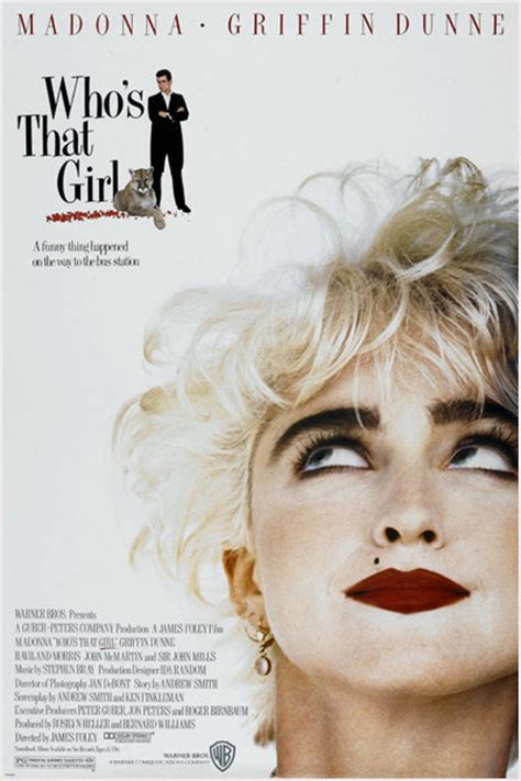 Who's That Girl Movie Poster '87 Madonna Griffin Dunne | Etsy