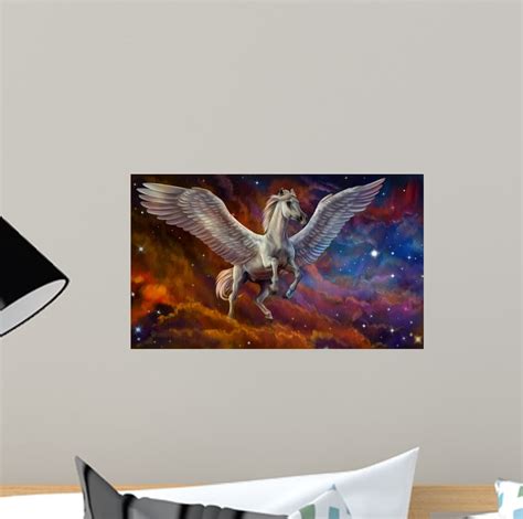 Galaxy Flying Pegasus Wall Mural Wallmonkeys Peel And Stick Decals For