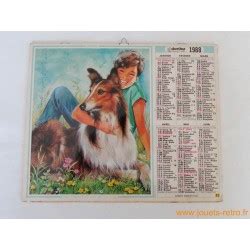 Almanach des PTT 1988 Portaits enfants animaux jouets rétro jeux de