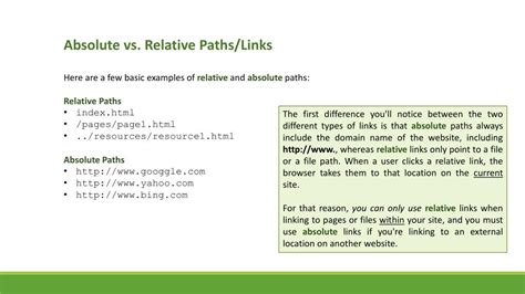 Ppt Absolute Vs Relative Paths Links Powerpoint Presentation Free Download Id 1664038