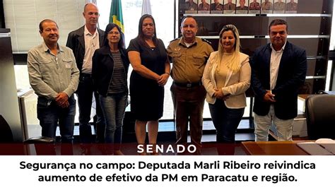 Seguran A No Campo Deputada Marli Ribeiro Reivindica Aumento De