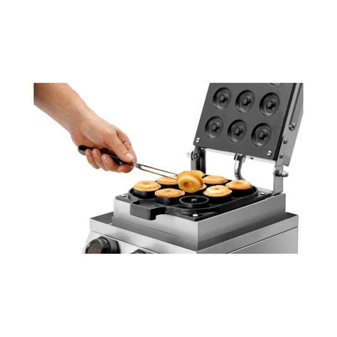 Bartscher Waffeleisen MDI Donut 900 Platte für 9 Donuts 1800 Watt