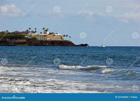 Hotel with sea view stock image. Image of beach, sunlight - 22106405