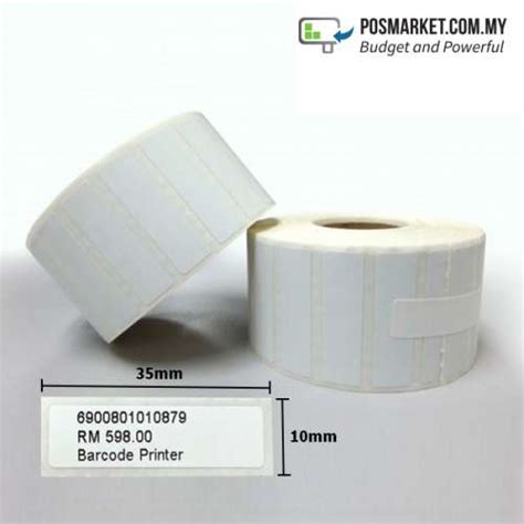 Barcode Direct Thermal Label 60mm X 40mm 5 Rolls Pos Market Pos System