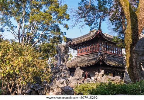 Lion Forest Garden Shiziin Suzhou China Stock Photo 607915292