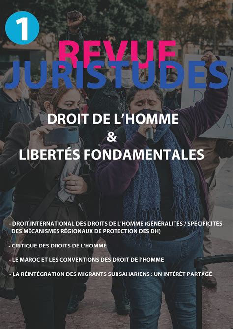 Droit De L Homme Libert S Fondamentales Revue Juristudes Pdf