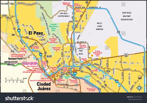 El Paso Tx Map Of Texas Map