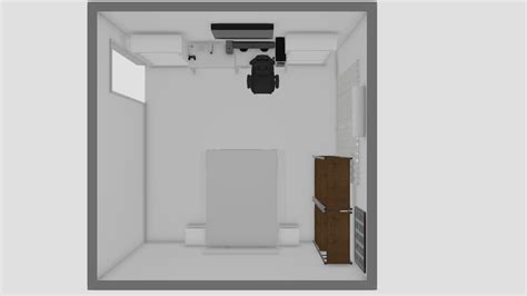 Projeto Quarto Gamer De Gabriel Planta 3D Mooble