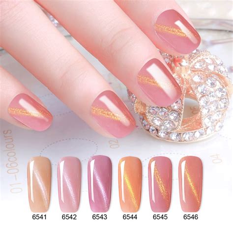 12pcs Ibdgel Pink Nude 3d Cat Eye Magnetic Pearl Effect Manicure Gel