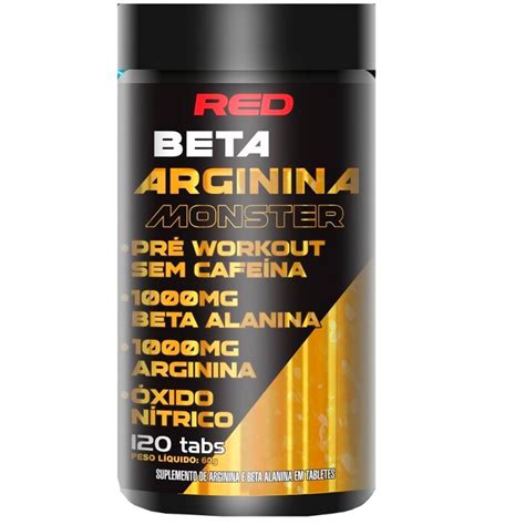 Pre Treino Beta Arginina Monster Red Series