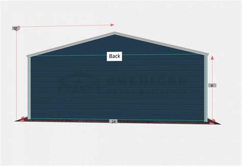 24x30' Metal Garage - Buy Prefabricated Building at a Great Price