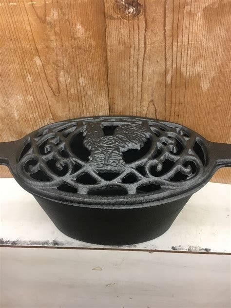 Rooster Cast Iron Wood Stove Steamer Humidifier For Woodstove Steam