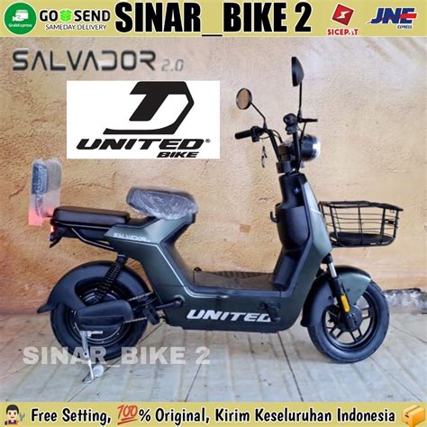 Jual Sepeda Motor Listrik UNITED SALVADOR 2 0 600 Watt Electric Bike