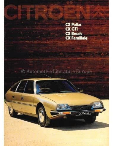 1980 CITROËN CX PROGRAMM PROSPEKT DEUTSCH