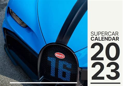 Supercar Calendar 2023 // Printable Digital Download - Etsy