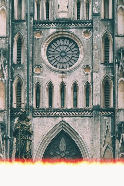 Fachada de la antigua iglesia histórica Foto Premium