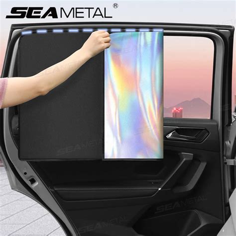 SEAMETAL Car Side Window Sun Shade Magnet Privacy Curtains Anti Glare