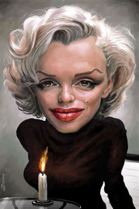 Caricatura De Marilyn Monroe Celebrity Caricatures Caricature