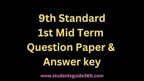 Th Social Science St Mid Term Question Paper