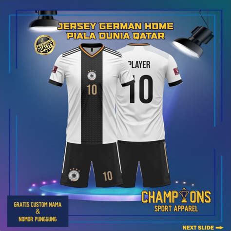 Jual Jersey Timnas JERMAN HOME Piala Dunia Qatar 2022 2023 Dengan Bahan