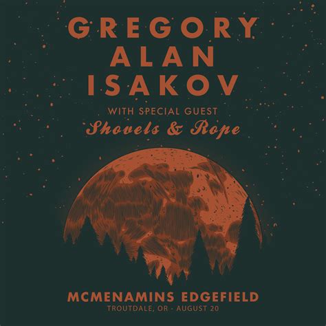 Gregory Alan Isakov Edgefield Concerts