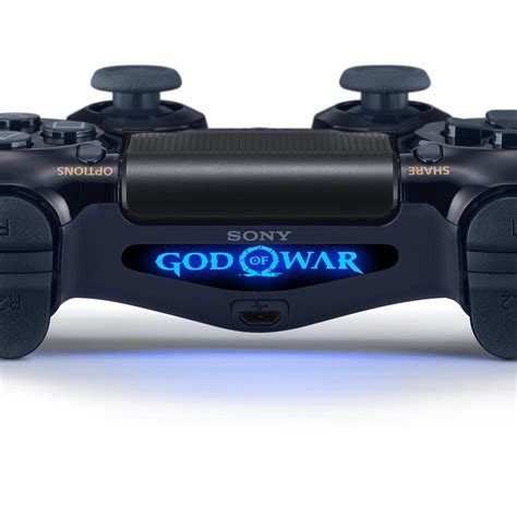 Skin PS4 Light Bar Controle Adesivo God Of War Limited Edition