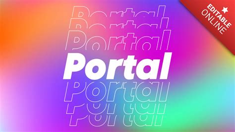 Portal Echo Text Effect Generator